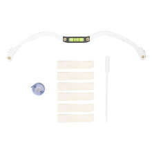 Ferramenta reutilizável para posicionamento de sobrancelhas com nível de bolha, kit para modelagem de sobrancelhas simétricas, régua de precisão