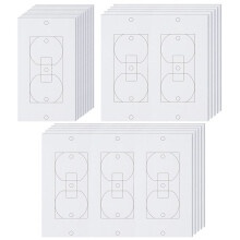 20Pcs Wall Insulation Outlet Insulators Sealers,Electrical Outlet Insulation Pads for Wall, Light, Socket