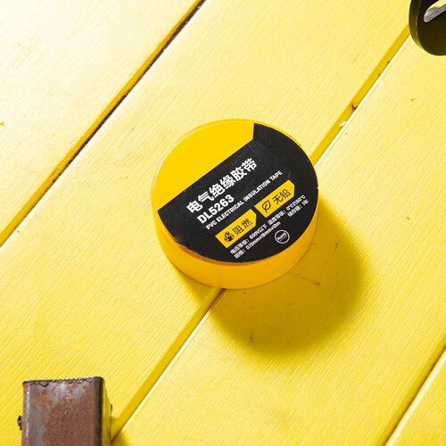 Black PVC Electrical Insulation Tape Roll  Adhesion Abrasion Resistant Durable Performance 1