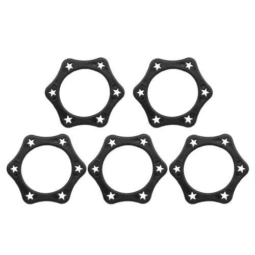 Anti-rollende microfoon Beschermende ABS-ring voor-Zwart