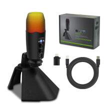 USB-microfoon Dempen met één klik voor ruisonderdrukking van