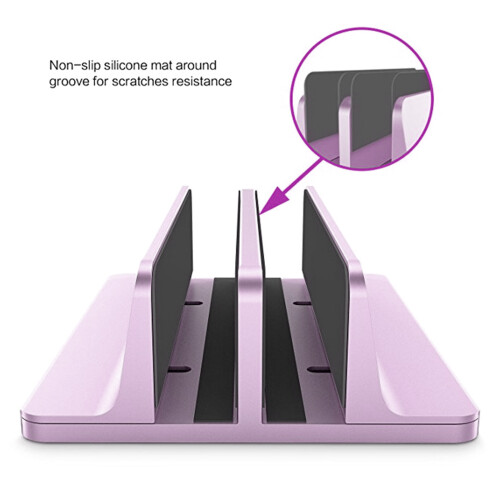 Support de support pour ordinateur portable, pieds-Or rose 2
