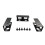 Support pour ordinateur portable sous le bureau avec vis-Noir 1