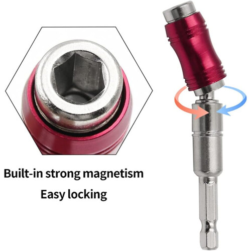 Bit Extension Magnetic Drill Bit Extension Rod Holder Drive Guide For Screwdrill Bits 2