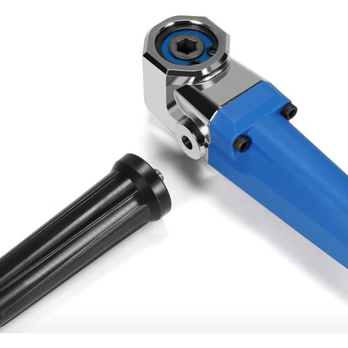 90 Degree Right Angle Extension Driver Drilling Angle Adapter For Screwdriver Hex Wrench Socket Holder Blue Power Tool 2