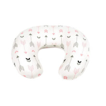 Baby Nursing Pillow Case for Breastfeeding, Soft Cotton Cover for Side Sleeper and Positioning Pillow, Portable Design
