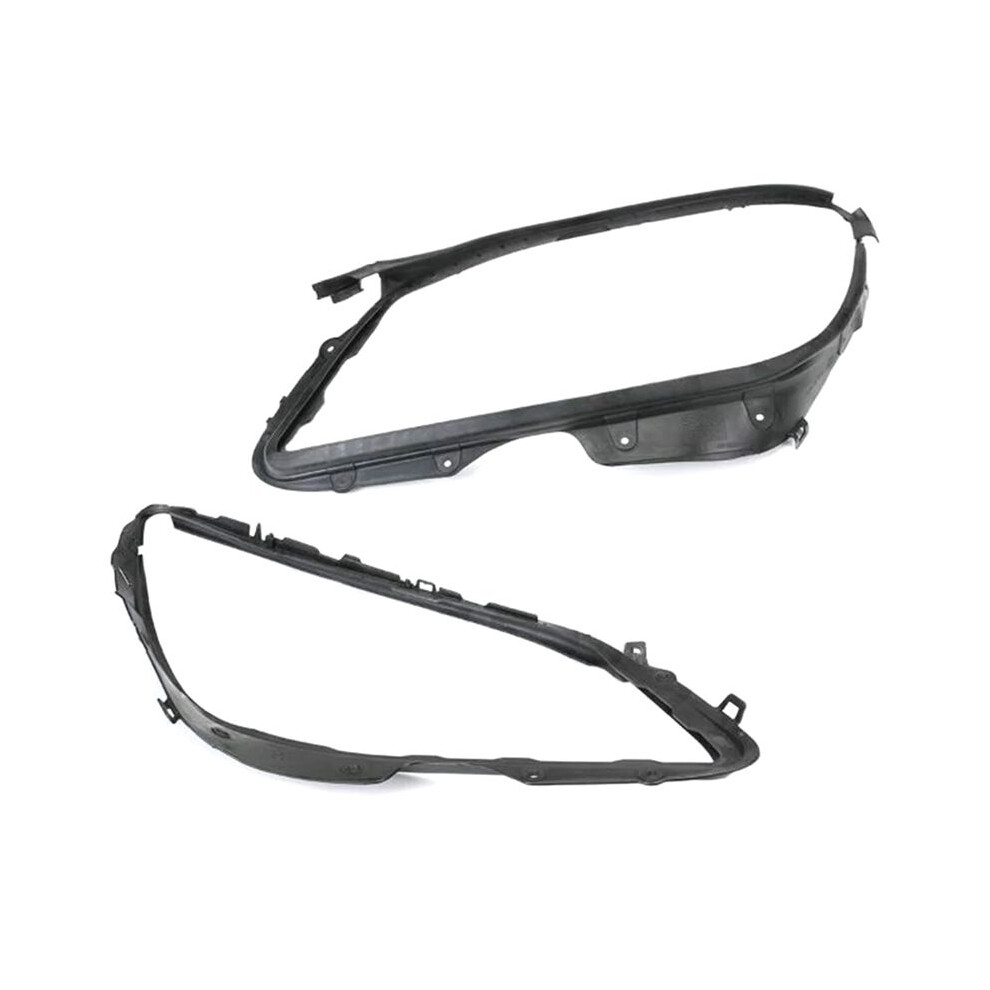 2Pcs Headlight Cover Gaskets Seal Strips For - W204 2008-2011 2048260991 2048261991 Black 6131668826061