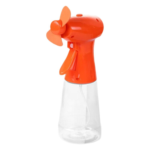 Rotierender Kopf, manueller Nebel-Kühlventilator,-Orange