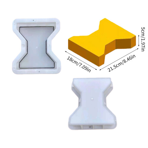 I-förmige Pflasterform aus Kunststoff für den Außenbereich, 2