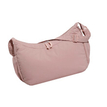 Ergonomische Nylon-Umhängetasche mit Reißverschluss, großes-Rosa