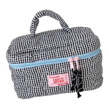 Geräumige Make-up-Tasche im Cartoon-Design mit mehreren-Schwarz