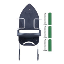Over Door Holder With Steel Frame Wall Ironing Back Storage SpaceSaving Durable Clothes Hanger For Dorm Cupboard Laundry Room Black