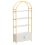 (Golden) Arched Bookshelf, Bookcase Industrial 5