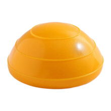 Hedgehog Hemisphere Stability Cushion, Lightweight PVC, Knobbly Ball Foot Massager, Yellow, WholeBody Fitness