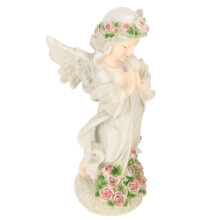 Resin-Sonnenengel-Statue mit Nachtlicht, 30,5 cm, Outdoor-Garten-Dekoration
