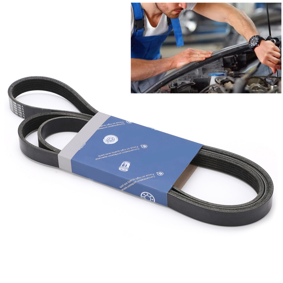 Synthetic Rubber Serpentine Belt For Cherokee Xj 2.5 1995-2001 Black 4121377577516