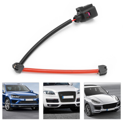 Rear Brake Pad Sensor ABS Black/Red Fit for Cayenne Q7 2003-2015 2