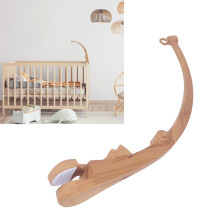 Tragbarer Wiegen-Mobile Arm im Faux-Holzmaserung für Babyspielzeug-Aufsätze