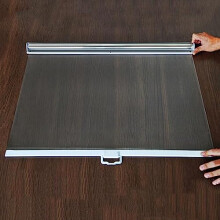 Waterproof Transparent PE Roller Blinds Dustproof Clear Cover for Supermarket Checkout and Fridge Partition