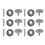 10Set Ultrathin 15mm Disc Hole Magnets for Science Projects 14