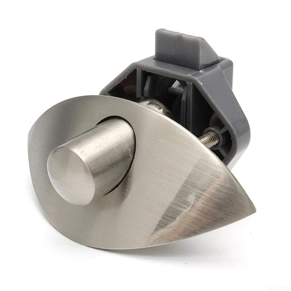Rv Cabinet Door Lock Secure Push Button Latch Halfmoon Design For Trailer Yacht Motorhome 9347817854602