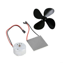 Fireplace Fan and Stove Fan 4Blade Heat Powered Replacement Parts, Heat Conversion Metal