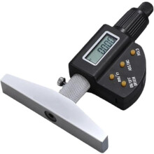 Electronic Depth Micrometer Digital Display, 025 Mm Range, Hole Depth And Step Size Measurement, Precision 0.004 Mm