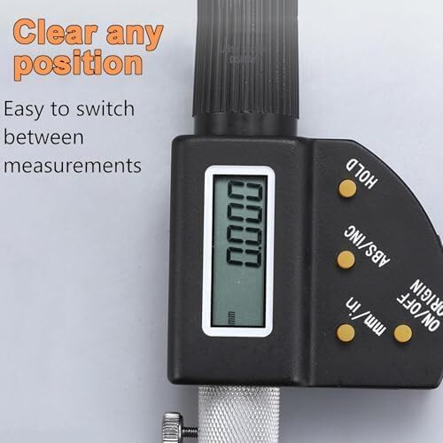 Electronic Depth Micrometer Digital Display, 025 Mm Range, Hole Depth And Step Size Measurement, Precision 0.004 Mm 1