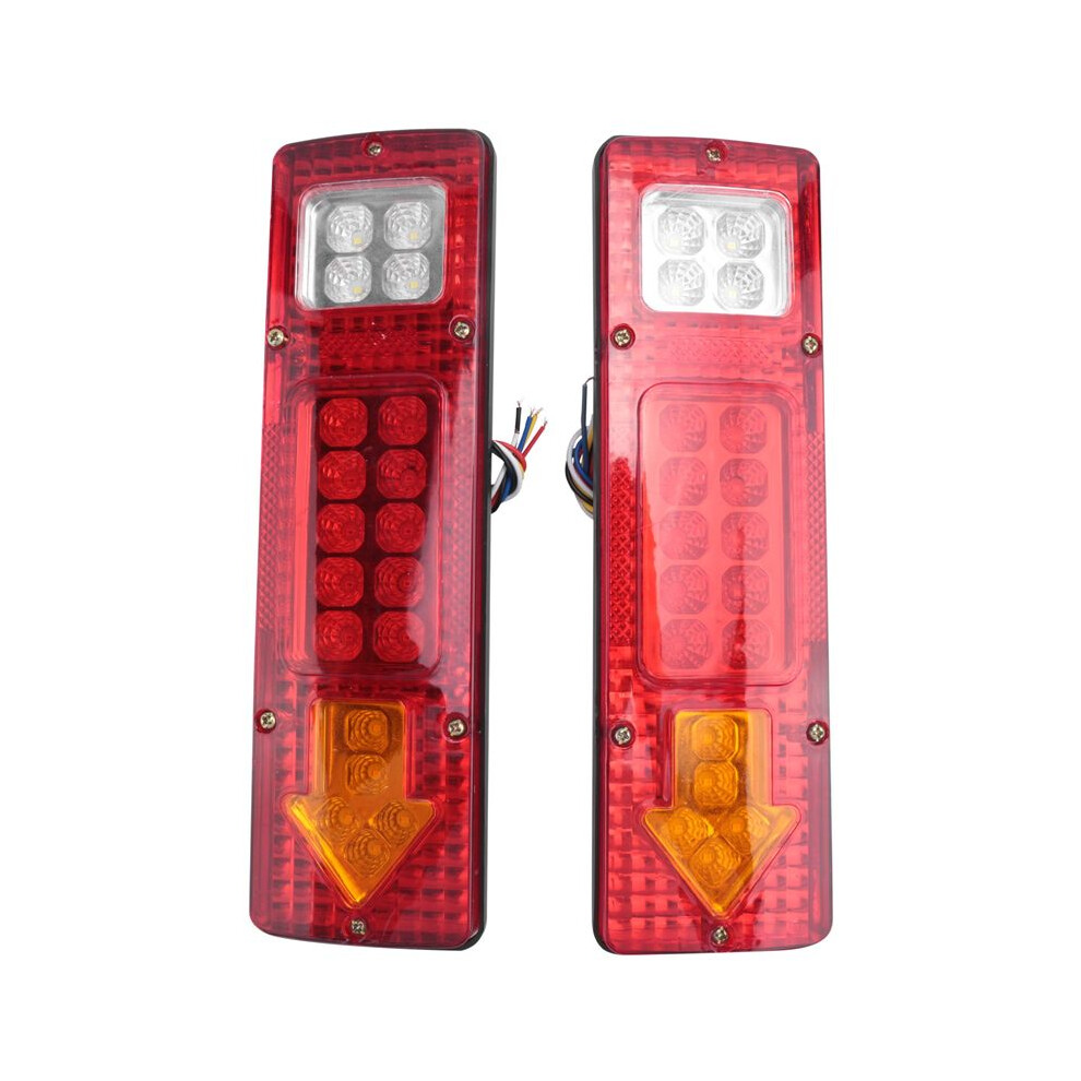 2Pcs Car 19 Led Waterproof Tail Trailer Truck Rear Turn Signal Stop Light 6134262306878
