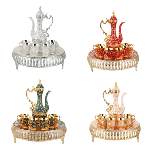 Türkisches Teeservice, Retro-Set mit türkischen-Gold 1