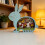 Hohle 3D-Hölzerne Osterhasen- und Eier-Design-Figur für 6