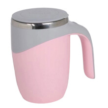 Automatischer Mehrzweck-Rührbecher, 304 Edelstahl-Textur,-Rosa