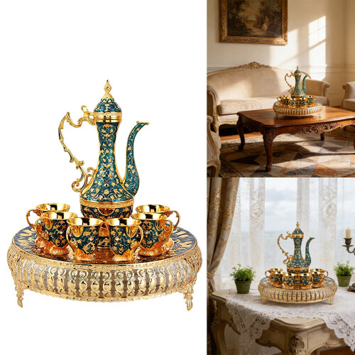 Türkisches Teeservice, Retro-Set mit türkischen-Gold 2