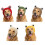 Waschbare Weihnachtsmütze für Hunde, Strickmütze, Webstoff,-Rot 2