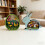 Hohle 3D-Hölzerne Osterhasen- und Eier-Design-Figur für 2