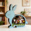 Hohle 3D-Hölzerne Osterhasen- und Eier-Design-Figur für 5