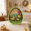 Hohle 3D-Hölzerne Osterhasen- und Eier-Design-Figur für 4