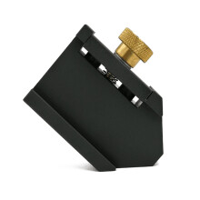 Angle Scriber Steel Ruler Positioning Block For Woodworking Aluminum Alloy Gauge Black No Ruler 1