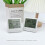 Innenthermometer, Hygrometer, Uhr, großes Display und 1 5