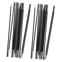 Fiberglass Tent Pole Replacement Kit 2Piece For Camping Tents Black Glass Fiber