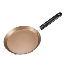 Nonstick Frying Pan 8 Inch Gold Flat Griddle Pan with Even Heat Distribution for Gas and Induction