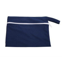 Bolsa reutilizable para pañales de tela, compartimentos separados para ropa húmeda y seca con tela impermeable reutilizable, ligera y fácil de