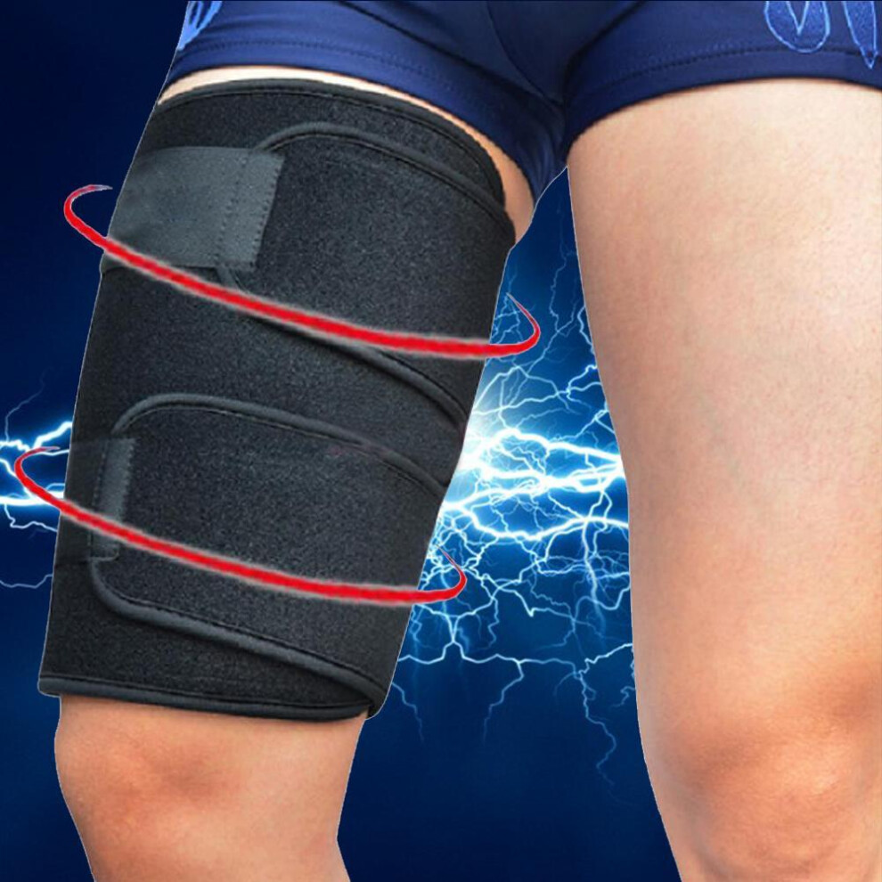 Thigh Wraps Support For Hamstring Quad Wrap, Targeted Compression Leg Sleeve With Breathable Neoprene Material, Muscle Strain Protection And Unisex A