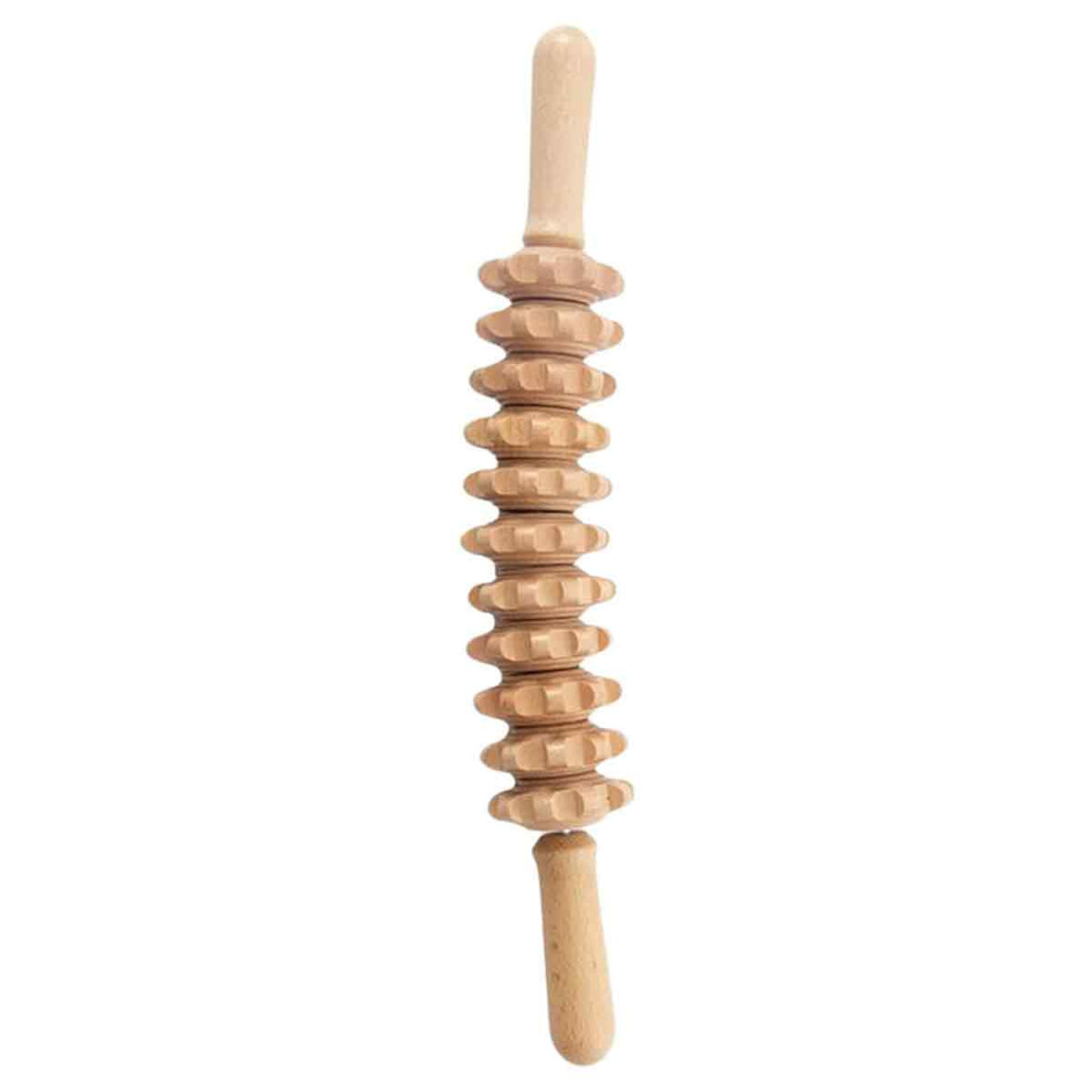 Contouring Stick for Cellulite Reduction, Wooden Massage Roller for Muscle Tension Relief and Lymphatic Drainage, Multi Functional Self Massager Tool