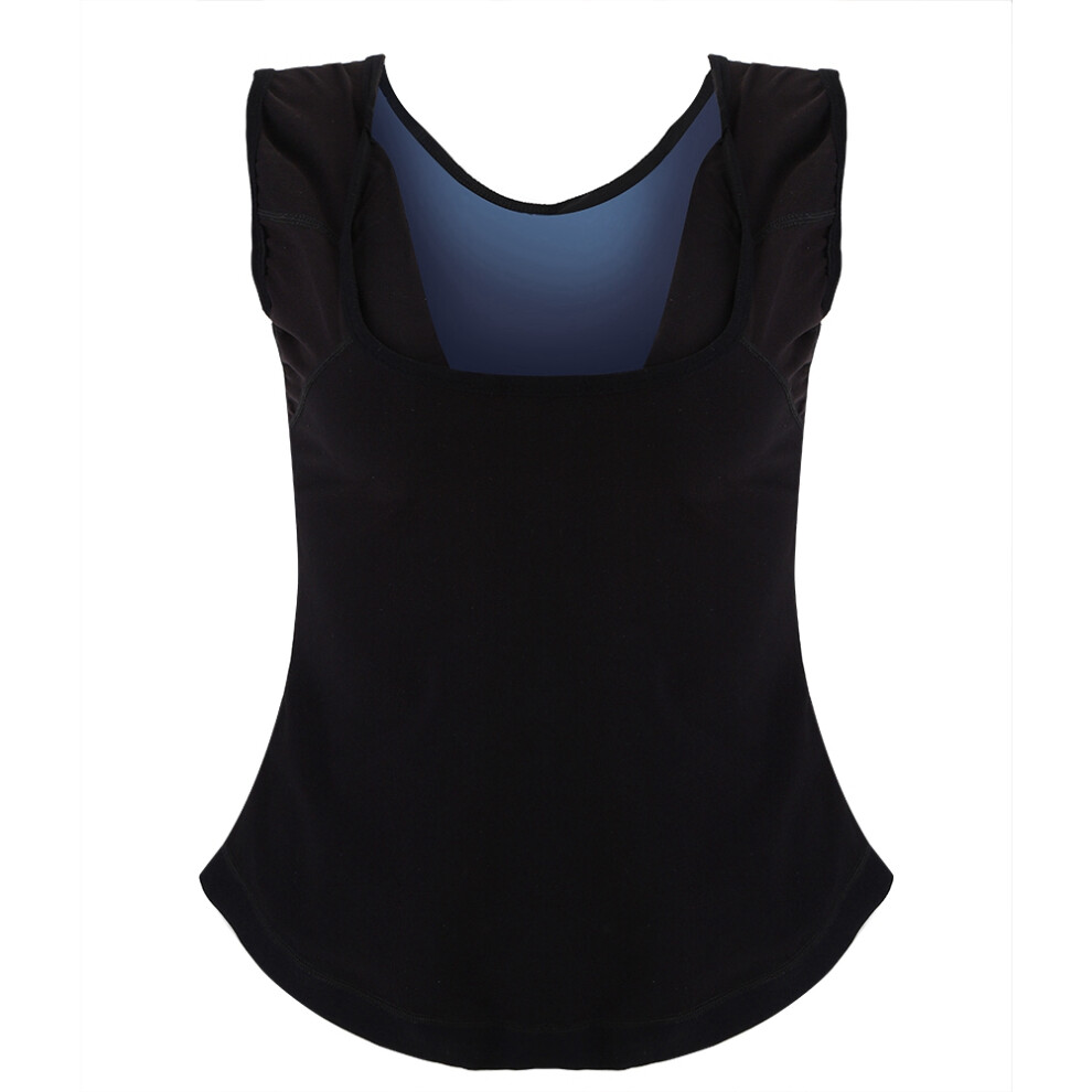 Fitness Waist Trainer Sauna Vest Slimming Compression Tank Top with Zipper for Women Men, Lightweight Stretchable Sweat Enhancing Shapewear