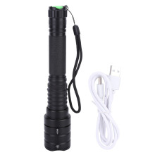 Linterna táctica con cuerpo de aleación de aluminio, luz de buceo para condiciones extremas con baterías recargables, ligera y portátil para