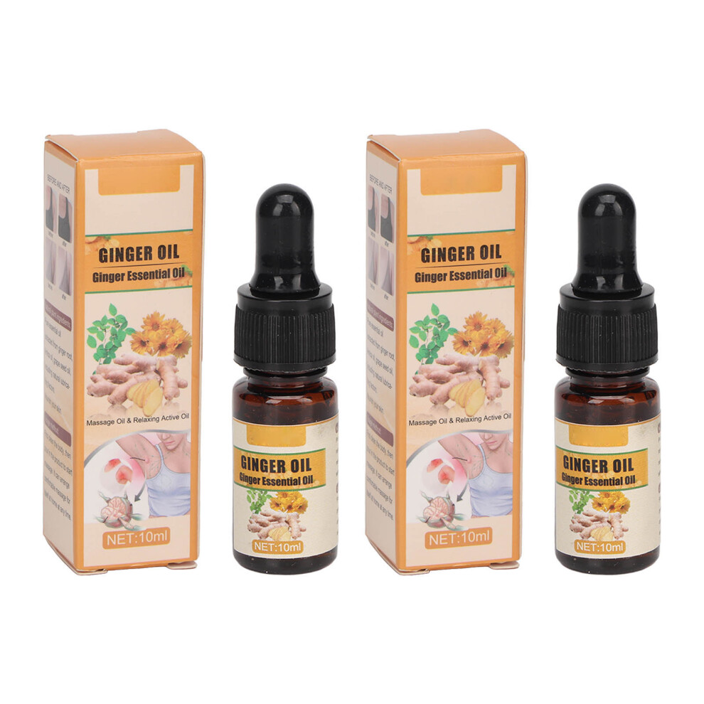 Natural Ginger Massage Oil, For Skin Care And Full Body Massage, Safe For All Skin Types, Reduces Inflammation And Swelling, Perfect For Spa Treatmen