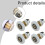 Shower Door Roller Replacement 4Piece Pulley Set, 28mm Wheel Diameter, LongLasting Performance 2