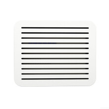 Fuse Box Cover Wall Mounted PP Wood Panel with Flip Design 34x24cm White Decorative Cabinet