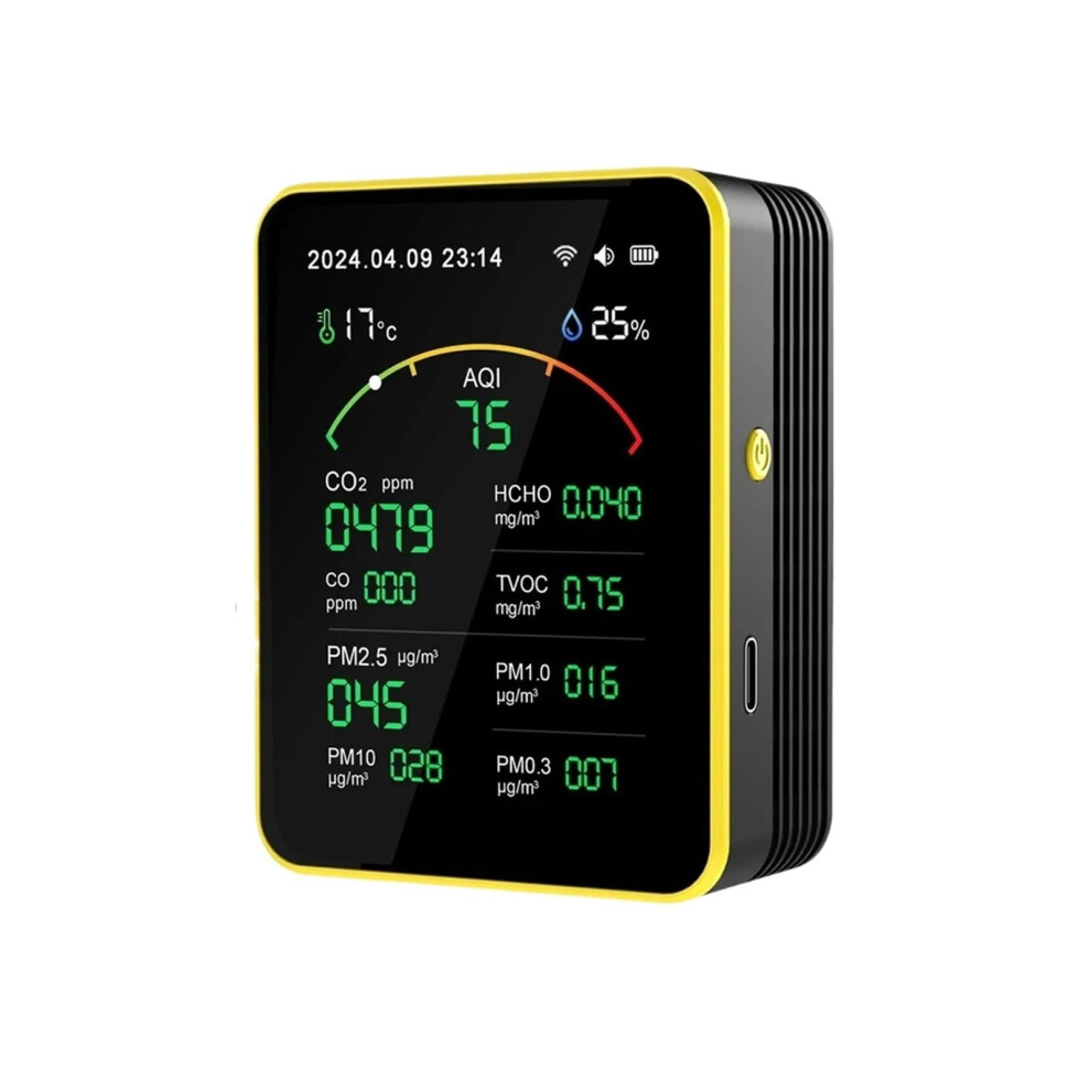 Gas Detector 15In1 Air Quality Detector For Home Use Multifunctional Household Tester Indoor Gas Monitor 9347817856149